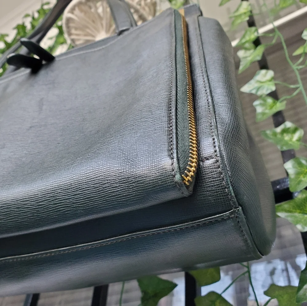 Gucci Structured Green Leather Bag - Picture 7 of 17